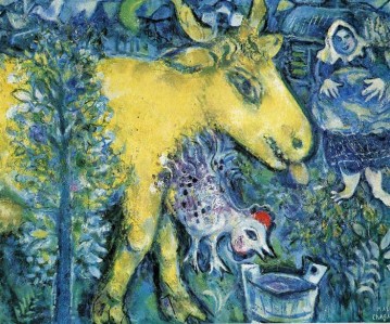 Marc Chagall Painting - El corral contemporáneo Marc Chagall